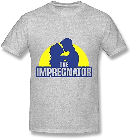 The Impregnator -kiss-lovers-couple-man-woman 2 (2c)++ O-Neck Tee Shirt Inlenged Double Dry Tee Shirt Man XX-Large Gray