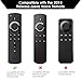 Remote Case/Cover for Fire TV Stick 4K, Protective Silicone Holder Lightweight [Anti Slip] ShockProof for Fire TV Cube/Fire TV(3rd Gen) Compatible with All-New 2nd Gen Alexa Voice Remote Control-Blackthumb 1