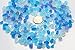 Lilyhandmade 30 pieces 6-8 mm tiny center drilled sea beach glass jewelry use (Blue)
