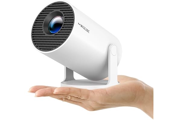Magcubic 2026 Upgraded HY300PRO Mini Projector with WiFi and Bluetooth, Portable Projector 4K Support, Auto Keystone, 180 Degree Rotation, Smart Proyector for Home Outdoor