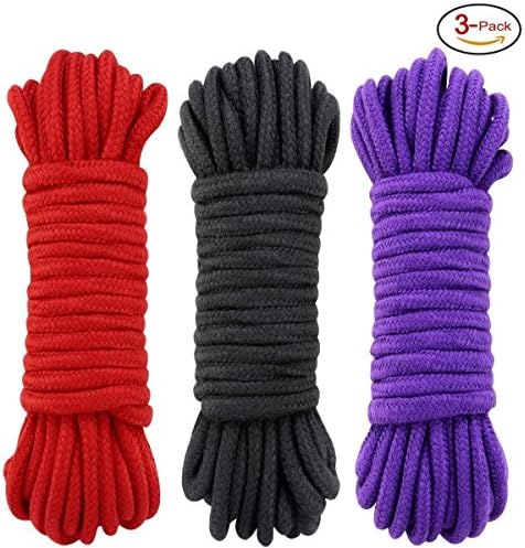 Multipurpose Rope Soft Cotton (Red/Black/Purple)