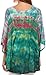 Sakkas 15031 - Lepha Long Wide Multi Colored Tie Dye Sequin Embroidered Poncho Top Blouse - Purple - OS