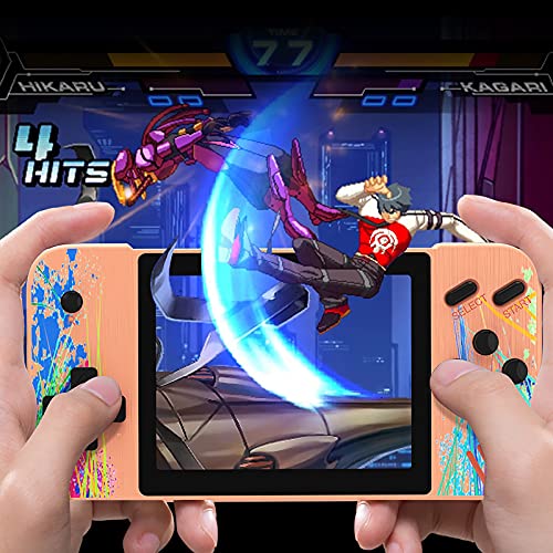 Handheld Game Console Horizontal Screen Retro Nostalgic Arcade Single Double 800 In One 3.5 Inch Large Screen Game Console Connected To TV (Blue, 15x10x3cm)