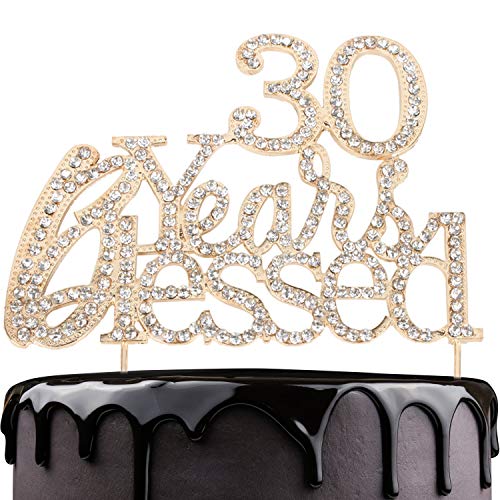 30 Years Blessed Cake Topper For 30 Years Old Birthday Or 30th