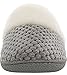 ULTRAIDEAS Women's Lamb-hug Comfy Fleece House Slippers Memory Foam, Slip-on House Shoes Indoor Outdoor (Grey, Size 11-12)