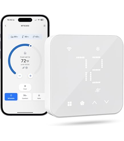 Matybobe Smartes Thermostat WLAN - Tuya App, Sprachsteuerung, Programmierbar Für Heizung