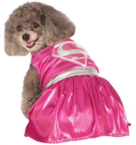 UHC Pink Supergirl Dc Comics Superhero Dress Puppy Halloween Pet Dog Costume