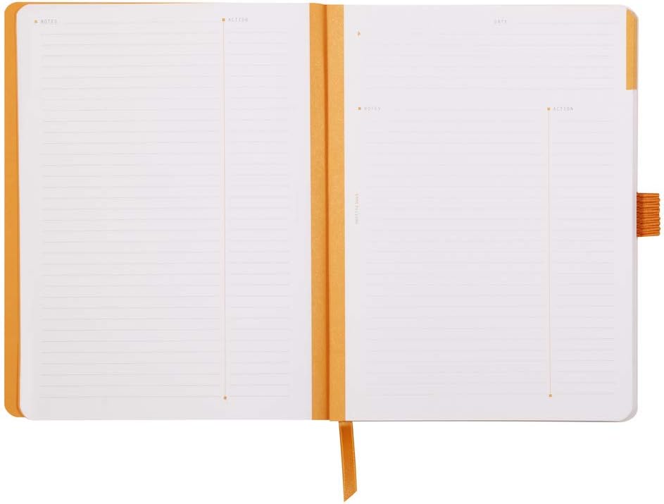 RHODIA 117790C - Soft Notebook Meeting Purple - A5+ - Pre-Printed Date/Notes/Action - Image 5