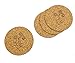 Ecodesign Bowls - Set of 4 - Premium French Onion Soup Bowls - Off-White - 300 ml (10.5 Ounce) with the Cork Coasters – Porcelain Classic European Style Healthy Portion Crocks – Oven/Microwave safe