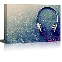 Canvas Wall Art Musical Elements Canvas Prints Home Artwork Decoration for Living Room,Bedroom,Music Room - 12x18 inches