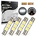 Partsam 4PCS White 29mm Festoon LED Light Interior Vanity Mirror Sun Visor Lamps