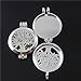 6Pcs Silver Round Tree of Life Aromatherapy Essential Oil Lockets Pendants for Jewelry Necklace Making