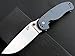 Eafengrow EF04 Folding Blade Knife D2 Blade Carbon Fiber and G10 Handle Tactical Knife Survival Camping Knives Outdoor Tool (Blue)