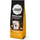 Bialetti - Perfetto Moka Vaniglia: Medium Roasting Ground Coffee, Vanilla Aroma, 8.8 Oz - 250g, Bag with Flavour-Saving Valve