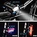 USB Direct Rechargeable Bike light Set,BYBLIGHT LED Induction Waterproof Road Mountain Bicycle Headlight Front Light with Free Rear Back Tail Light