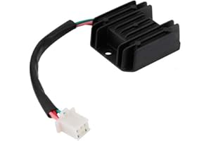 DFUERDIVN 12V Voltage Regulator Rectifier 4 Wires for GY6 125cc 150cc ATV Dirt Bike Go Kart Moped and Scooter