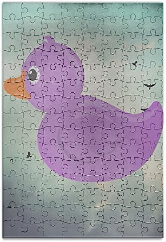 YYGOODS Purple Duck Amusing Jigsaw Puzzle A4 Puzzle Picture Print Jigsaw Puzzle A4 Game Puzzle Size 120 Pieces