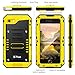 Beasyjoy for iPhone 6 Plus Case iPhone 6s Plus Metal Case Heavy Duty with Screen Full Body Protective Waterproof, Impact Shockproof Dust Proof Tough Rugged Hard Cover Military Defender, Yellow