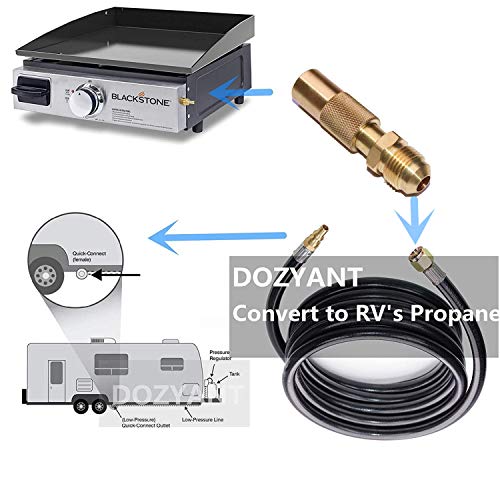DOZYANT 3/8" Male Flare Adapter Conversion Fitting for Blackstone