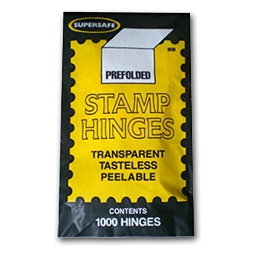 Supersafe Stamp Hinges FIVE Pack -- Total of 5000 Hinges