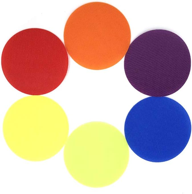 Set of 30 Seat Markers Seating Seats Educate Carpet Markers for Classroom Educators Learning 5"Accessories (Round)