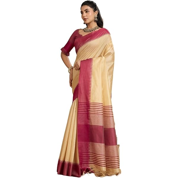 Amazon.com: Mithila Root Peacock Yellow Woven Saree Indian Women's