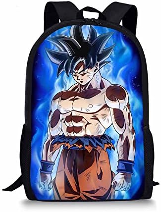 Dragon Ball Middle School Backpack for Elementary School Cartoon Kids Book Bag