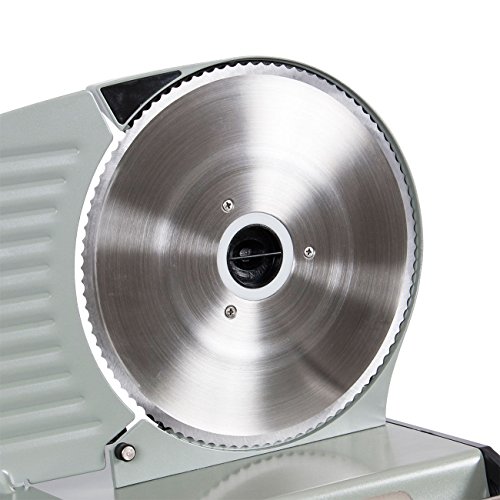 Electric Commercial Meat Slicer, Machine Food Cutting, Deli Slice Veggie Cutter Kitchen 8.7" Blade 180W