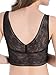 Intimate Portal Women Empress Bralette - Lightly Padded Soft Cups Wireless Bra Black 36C 38B