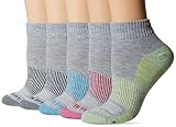 Copper Fit Women's Performance Sport Cushion Quarter Socks (5 pair)