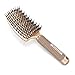 SUPRENT Curved Brush Hair Brush for Hair Drying, Detangling, and Styling, Gold