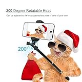 selfie stick Extendable monopod tripod with Bluetooth wireless remote for Android phones &iPhone 8/iPhone 8 Plus/X/iPhone 7/iPhone 7 Plus/Galaxy Note 8/S8 /S8 digital cameras GoPro