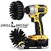 BBQ Scrubbing Brush Set - Electric Spin Scrubber Grill Accessories - Grill Brush Cleaning Kit with Extension - Outdoor Cleaning Supplies - Industrial Scrubbing - Driveway Cleaner