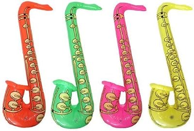 HENBRANDT 75cm Inflatable Saxophone Fancy Dress Party Accessory Fun Gift