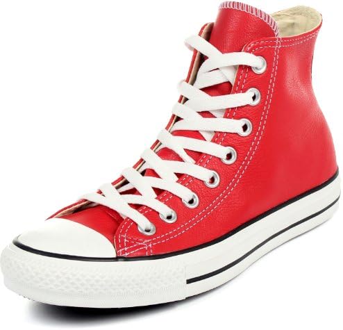 converse all star red leather