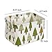 wellhouse 4 Pack Small Tree Printing Non-Woven Storage Box Foldable Organizer Cube Basket Bin Container Box for Clothes Book Socks (Tree-4 Pack)