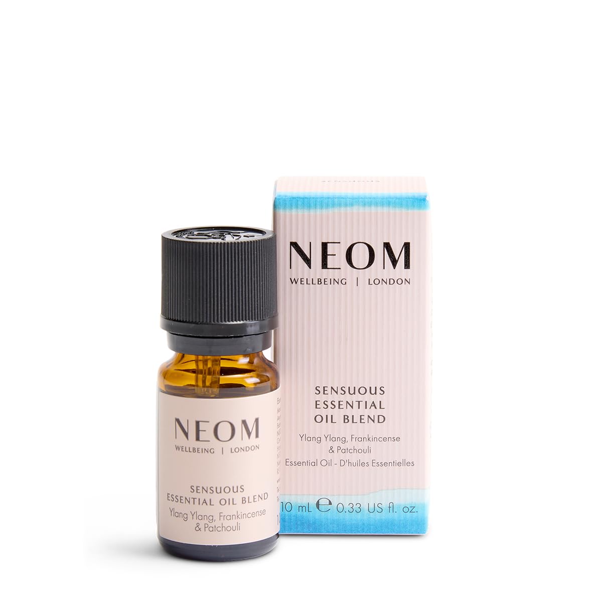 NEOM - Sensuous Essential Oil Blend, 10ml | Ylang Ylang, Frankincense & Patchouli | Scent to Calm & Relax Range