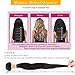 Rosette Hair Kinky Straight Hair Wave Hair Extension/Weft, 100% Brazilian Virgin Remy Human Hair with Unprocessed Natural Black Color, Size 12