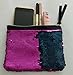Sequin Makeup Bag Reversible Cosmetic Bag, Winmany Fashion Women Handbag Bling Glitter Evening Party Bag,Sparkling Shiny Clutch Handbag Wedding Bag Purse Wallet Pouch