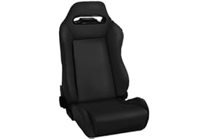 REALTRUCK Rugged Ridge | Sport Seat, Front, Reclinable, Black Denim | 13405.15 | Fits 1976-2002 Jeep CJ & Wrangler YJ/TJ