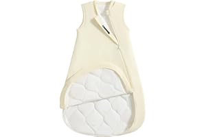 usbettas 1.0 Tog 2.5 Tog Baby Sleep Sack, Unisex Cotton Toddler Sleeping Sack for Babies, 2-Way Zipper Baby Wearable Blanket
