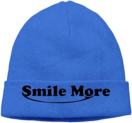 HASALA Roman Atwood Smile More Daviddobrik Daviddobrik Knit Beanie Hat Warm Thick Winter Hat For Men Smile More Winter Warm Cap RoyalBlue