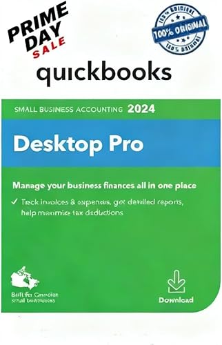 Quick - Books Desktop Pro 2024 | Canadian Version | NO DVD | Lifetime License | Amazon Message Delivery | Only PC, Not for Mac