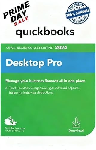Quick - Books Desktop Pro 2024 | Canadian Version | NO DVD | Lifetime License | Amazon Message Delivery | Only PC, Not for Mac