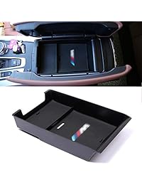 Scoorcar   Caja de almacenamiento central para reposabrazos para BMW X5, X6, F15, F16, Car Styling 2014 2018, con alfombrilla de accesorios interiores