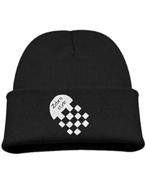 Zebra Heart Funny Kids Boys Wool Hat Knit Caps Warm Skull Caps
