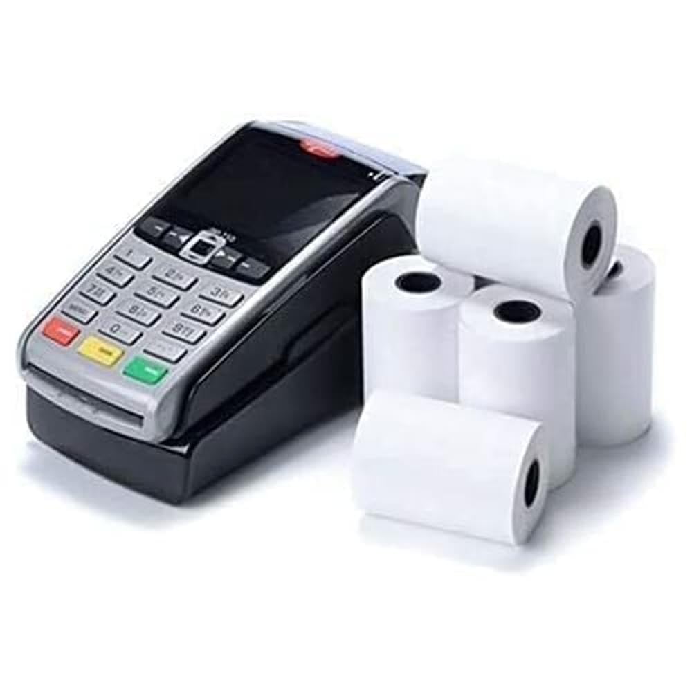 Double Dragon, 57 x 40 mm Premium Thermal Paper Till Receipt Roll for EPOS, POS Terminal, PDQ Credit Card Machine, Cash Register [Pack of 100]