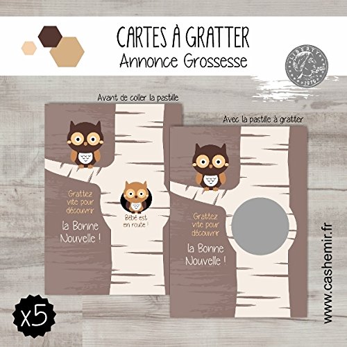 Cartes Annonce Bebe Originale Annonce Papi Mamie Annonce Grossesse Grands Parents Jeu A Gratter Lot De 5 Cartes Ref 131 Bebe En Route Enceinte Produits Handmade Fournitures De Bureau Et Articles De Fete