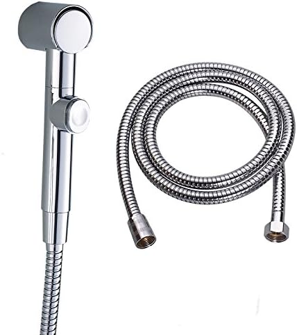 GFEI Toilet spray gun / toilet FULL BRASS triangular valve / women's sanitary spray Kit / multifunctional one in two angle valve,Airbrush 1.5m hose