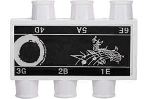 Guitar Tuner Pitch, Plastic Tuner Pitch Pipe Tones E B G D A E Universal for Most Guitars Nice Processing